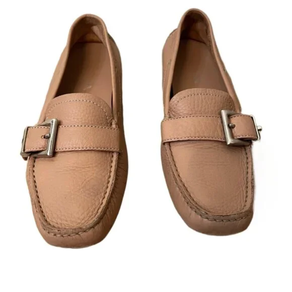 Prada | Shoes | Prada Tan Leather Square Toe Flexible  display picture 1